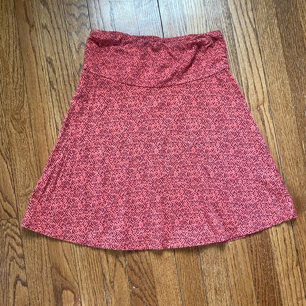 Classic Toad & Co Patterned A-Line Skirt